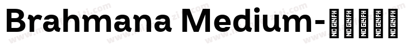 Brahmana Medium字体转换